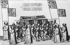 Funeral procession of Sir Philip Sidney - 1587